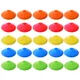 25 Pieces Football Training Disc Plastic Soccer Marking Coaching Cones Portable Sport Basketball