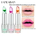 HANDAIYAN Temperature Color Changing Lip Balm Transparent Flower Crystal Jelly Lipstick Moisturizing