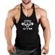 Muscle Mens Bodybuilding Stringer Tank Top gym Clothing Y back Fitness sleeveless vest shirt