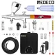Dual-Action Airbrush with 30psi Auto Stop Compressor Kit Air Brush Spray Gun for Makeup Nail Paint
