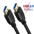 USB Male to Male Cable USB A to USB Cable USB 3.0 Cable Double End USB Cord 5Gbps for Radiator Hard