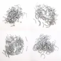 100pcs Piercing Attachments Ear nose tongue lip brows barbell Labret Helix Stud Ring Stainless Steel