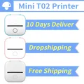 【Droshipping】Phomemo T02 Portable Thermal Printer Mini Printer Thermal Printing Pocket Sticker Label