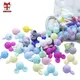 BOBO.BOX 10pcs Mickey Silicone Beads Food Grade Baby Teether Toy Soft Chew Teething BPA Free DIY