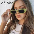 New Small Sunglasses Women Men Trendy Vintage Brand Designer Hip Hop Square Green Sun Glasses Female