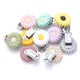 3Pcs Round Flowers Silicone Pacifier Clips Food Grade Silicone DIY Baby Teether Soother Nipple Chain