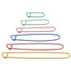 2/6PCS One Set Aluminum Knitting Needles Clip Craft Stitch Holders Safety Pins Crochet Hooks Locking