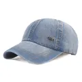 Vintage Washed Cotton Baseball Cap Men Women Denim Dad Hat Adjustable Trucker Style Low Profile