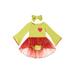 Sunisery Baby Girls Christmas Outfits Heart Print Long Sleeves Sequin Mesh Romper Dress and Headband Toddler Cute Clothes