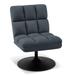Slipper Chair - Latitude Run® Upholstered Swivel Slipper Chair in Gray | 33.5 H x 24 W x 31.5 D in | Wayfair 4B681101A4634CBCA54837F0DB3B16FD