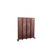 Bungalow Rose Khadesia 65" H Solid Wood Folding Room Divider Wood in Brown/White | 65 H x 55.2 W x 2.8 D in | Wayfair