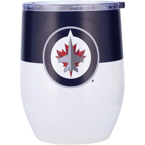 Winnipeg Jets 16oz. Gebogener Trinkbecher aus Edelstahl in Colorblock-Optik