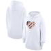 Women's G-III 4Her by Carl Banks White San Francisco Giants Heart Fleece Pullover Hoodie