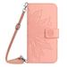 TECH CIRCLE Oneplus Nord 2 5G 2021 Wallet Case Floral Flower Magnetic Cover Cash Card Slots Holder Shoulder Strap Kickstand Protective Women Girl Phone Cover for Oneplus Nord 2 5G 2021 Pink