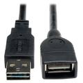 TRIPPLITE Tripp Lite- Hi Speed Extension Cable- USB 2.0- Universal Reversible A to A- M-F- 6IN - Black