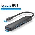 5-Port USB 3.0 Hub Ultra-Slim USB Hub with USB-C Powered Port Data USB Splitter Charging Supported Compatible with MacBook Laptop Surface Pro PS4 PC Flash Drive Mobile HDD