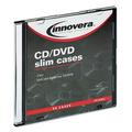 Innovera CD-DVD Polystyrene Thin Line Storage Case - Clear - 50-Pack