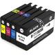 Compatible 711XL Inkjet Ink Cartridge Replacement for HP Designjet T120 & T520 Series (4 Pack - CMYK)