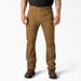 Dickies Men's Slim Fit Duck Canvas Double Knee Pants - Brown Size 38 32 (DU304)