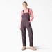 Dickies Women's Regular Fit Hickory Stripe Bib Overalls - Pink/navy Size M (FBR11)