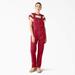 Dickies Women's Regular Fit Bib Overalls - English Red Size XL (FBR12)