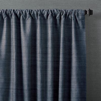 Marilia Silk Curtain Panel - Cadet Blue, 50