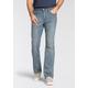 Bootcut-Jeans LEVI'S "527 SLIM BOOT CUT" Gr. 30, Länge 34, blau (here we stop) Herren Jeans Bootcut in cleaner Waschung Bestseller