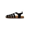 Sandale HENRY STEVENS "Drew FSI Freizeitschuh", Herren, Gr. 44, schwarz, Leder, casual, Schuhe, Herren-Sandalen handgefertigt, Lederschuhe Slipper