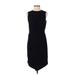 J.Crew Cocktail Dress - Sheath Crew Neck Sleeveless: Black Print Dresses - Women's Size 2