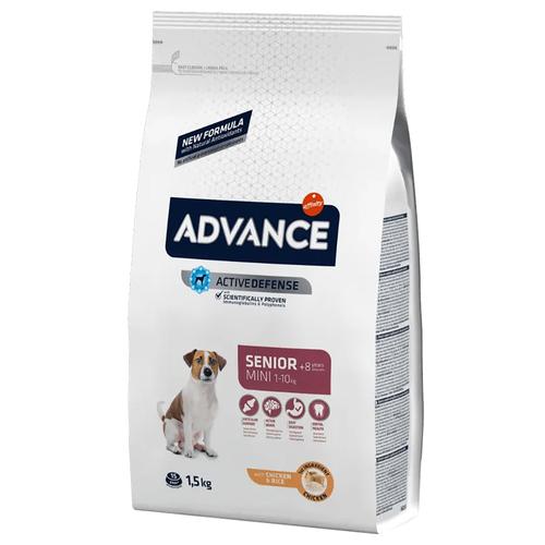 3x 1,5kg Advance Mini Senior Hundefutter trocken