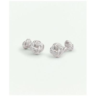 Brooks Brothers Men's Sterling Silver Rhodium-Plated Knot Cufflinks