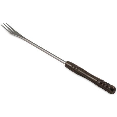 Fonduegabel SWISSMAR, schwarz (silber, schwarz), 6 tlg., Edelstahl, Holz, Essgabeln, Edelstahl 18/8, hitzebeständige Holzgriffe Image