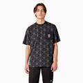 Dickies Men's X Lurking Class T-Shirt - Black Skull Print Size S (WSR105)