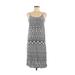 H&M Casual Dress - Shift Scoop Neck Sleeveless: Black Dresses - Women's Size 6