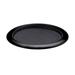 Service Ideas TR119RIBX 11" Non-Slip Tray w/ Removable Rubber Insert, Black Onyx