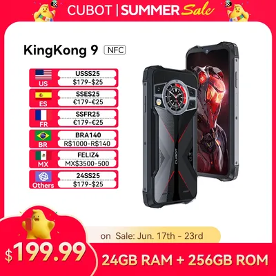 Cubot KingKong 9 Helio G99 Octa-Core 120 Hz 6 583-Zoll-FHD+-Bildschirm 24GB RAM (12GB + 12GB