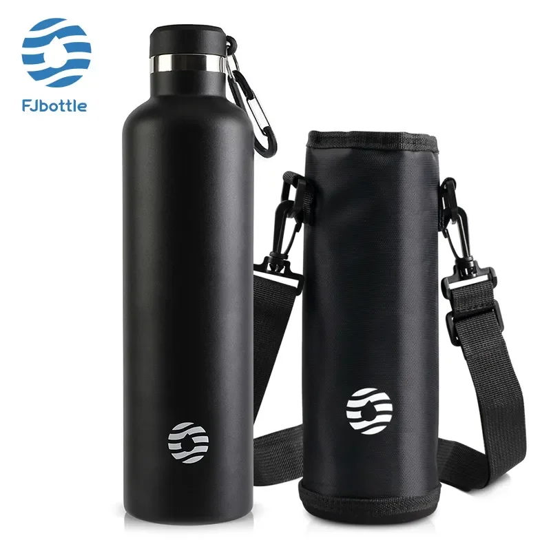 FEIJIAN Edelstahl-Thermosflasche, 1000 ml, Sportflasche, vakuumisolierte Wasserflasche, auslaufsicher, BPA-frei Image