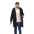 Mens Duffle Coat -- Charcoal-Black