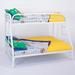 Kids Twin over Full Metal Bunk Bed in White Finish
