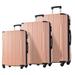 Luggage Sets Lightweight Hardshell Suitcases with Spinner Wheels&TSA Lock, 3 Sets Expandable Luggage (20''24''28'')