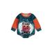 Toddler Infant Baby Girl Boy Halloween Outfit Pumpkin Sweatshirt Oversized Onesie Bubble Romper Sweater Clothes