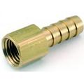 Anderson Metal 757002-0404 129f Series Hose Adapter 1/4 inch Barb 1/4 inch FPT Brass (Case of 5)