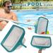 Yyeselk Pool Skimmer Net with Pole Pool Nets for Cleaning with Pole Pool Net Skimmer Skimmer Net Pool Cleaning Net Pool Leaf Skimmer Pond Skimmer Net