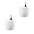 Self-watering planter 2pcs Plastic Plant Pots Self Watering Lazy Flower Pots Round Automatic Planter