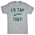 Mens Id Tap That T Shirt Funny Golf Ball Putt Adult Joke Tee For Guys Graphic Tees