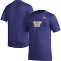 Men's adidas Purple Washington Huskies Pregame AEROREADY T-Shirt