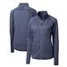 Women's Cutter & Buck Navy UTSA Roadrunners Mainsail Sweater-Knit Full-Zip Jacket