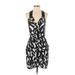 BCBGeneration Casual Dress - Mini Plunge Sleeveless: Black Dresses - Women's Size Small