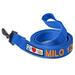 Solid Blue Color Personalized Dog Leash, 6 ft., X-Small