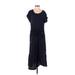 Talbots Casual Dress - Midi: Blue Solid Dresses - Women's Size P Petite